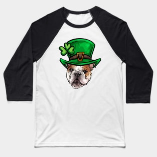 St Patricks Day Bulldog Baseball T-Shirt